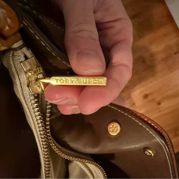 Tory Burch Lee Radziwill Black and Brown Shoulder Bag - Picture 13 of 14